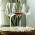 CRYSTAL VIN GLASS SET GULLE RIMMED